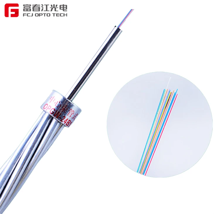 FCJ Power OPGW Fiber Optic Cable 24/48 Core FCJ Power OPGW Fiber Optic Cable 24/48 Core